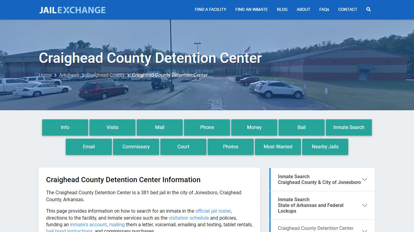 Craighead County Detention Center, AR Inmate Search, Information